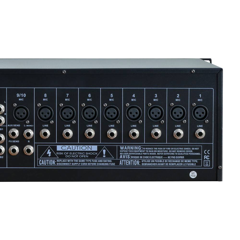 Flagship IVA RM-1021FX 10 Channel Rack Audio Mixer c/w MP3 Player