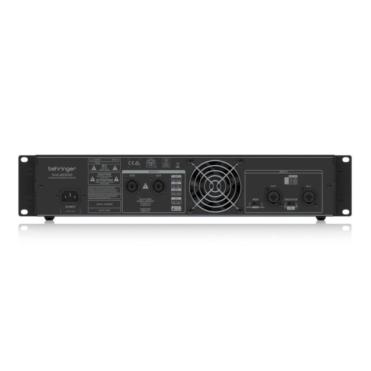 BEHRINGER NX3000 UltraLightweight 1500Watt ClassD Power Amplifier