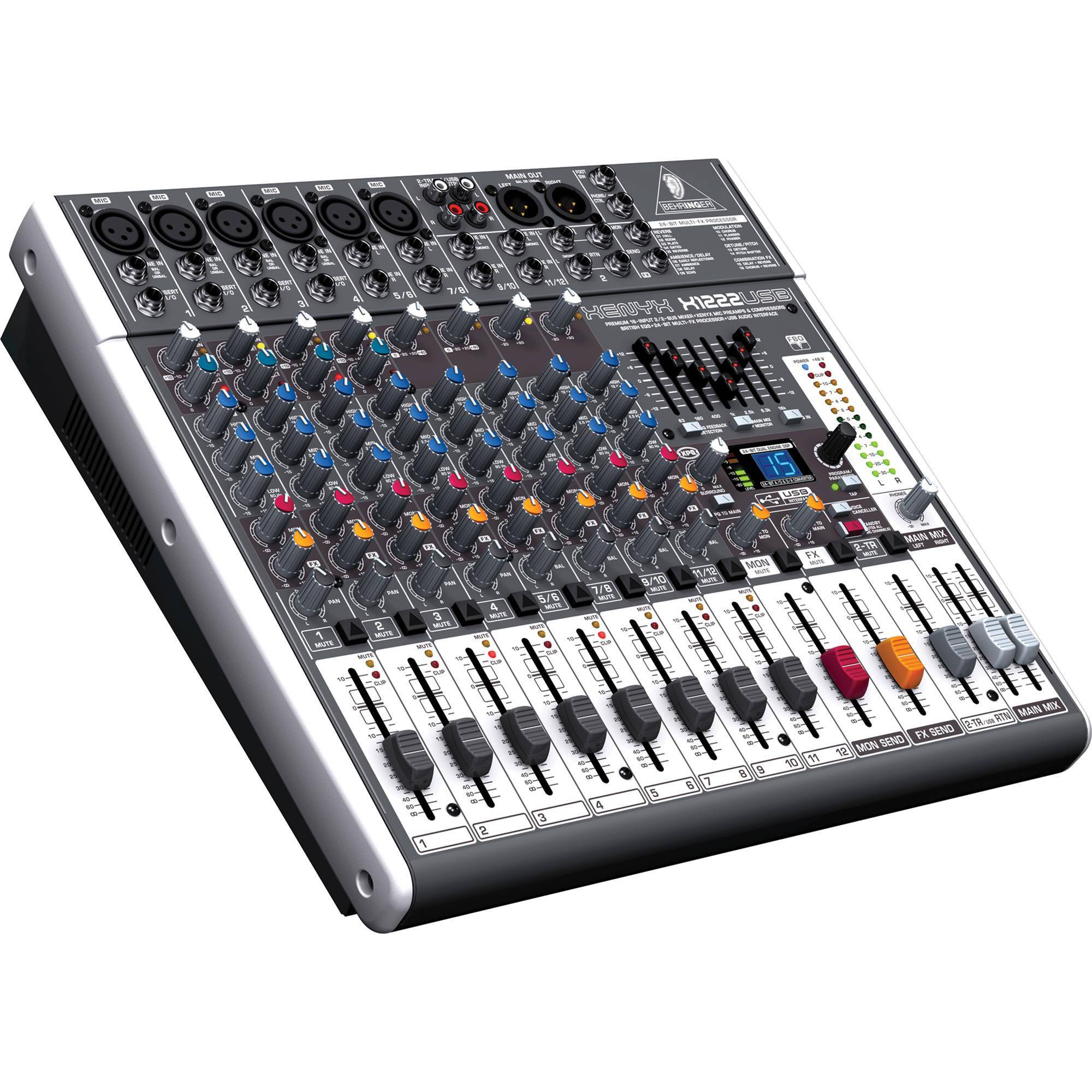 BEHRINGER XENYX X1222USB 16Input 2/2Bus Mixer with Compressors