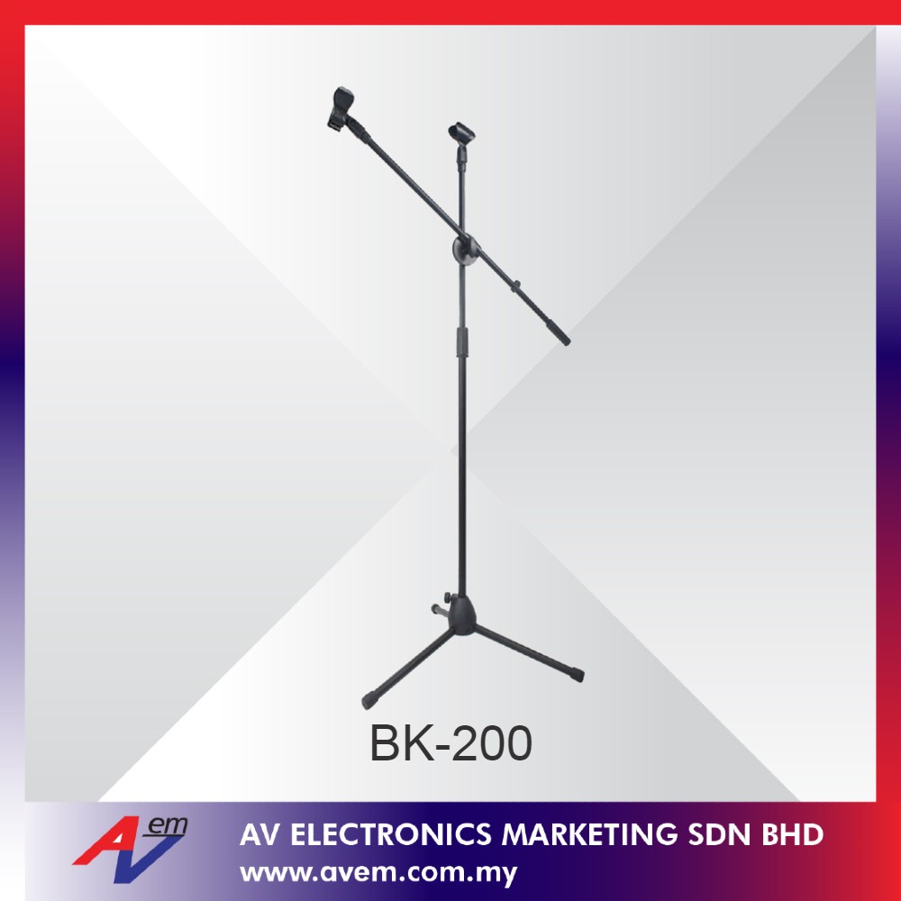 HEAVYDUTY BK-200 Professional Microphone Stand Black Color
