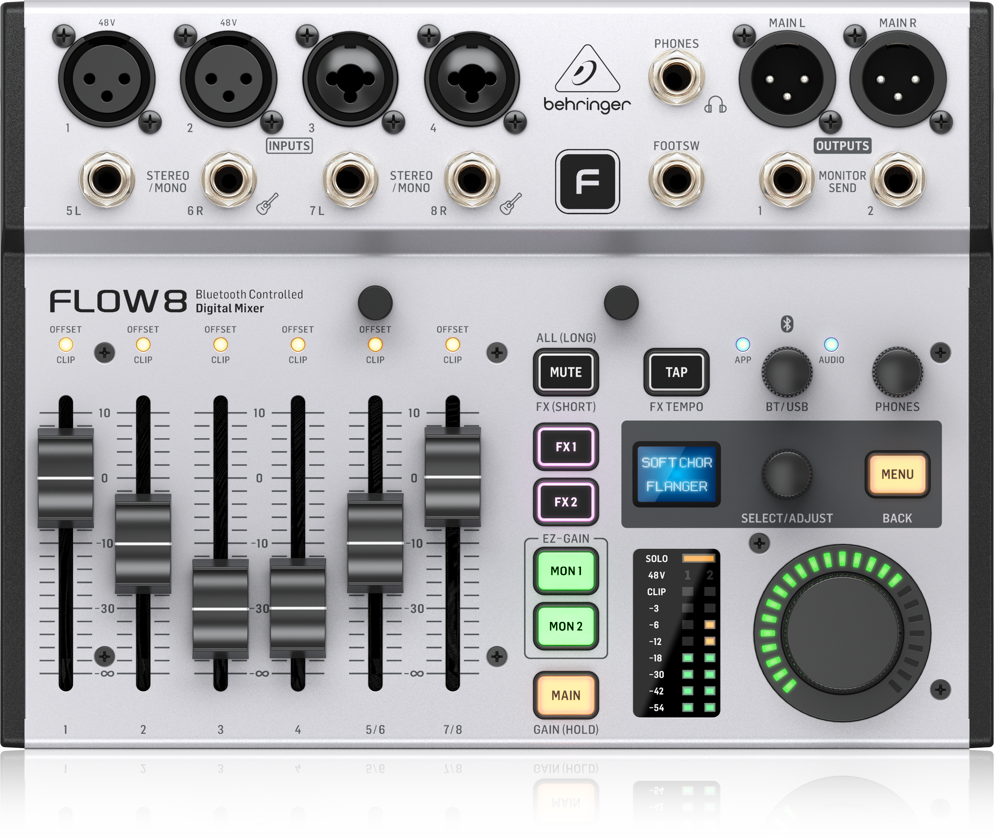 Behringer FLOW 8 8-input Digital Mixer with Bluetooth ( FLOW-8 / FLOW8)
